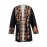 Plus Size - Women'S Plus Size Bohemian Floral Print Cardigan - Lightweight Open Front Long Sleeve Sweater Coat, Soft Machine-Washable Black & White Layering Jacket with Boat Neck, Elegant Casual Spring/Fall Outerwear for Women