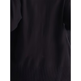 Elegant Oversized Long Sleeve Cardigan for Women - Solid Color, Medium Stretch, with Pockets, Fall/Winter Fashion, Plus Size, Pink