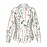 Women'S Red & Green Candy Cane & Holly Print White Long Sleeve Shirt - Lightweight Breathable Fabric, Stand Collar Button Front Closure, Regular Fit All-Day Comfort, Casual Winter Holiday Christmas Party Outfit, Festive Winter Alternative