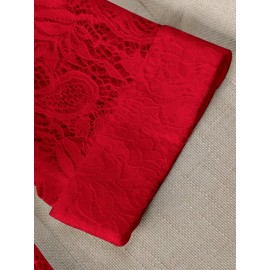 Women'S Lightweight Blazer - Elegant H-Silhouette Office Jacket, Non-Stretch Fabric, Three-Quarter Sleeve Blazer for Women, Professional & Casual Outfits (Spring/Fall/Summer) - Easy-Care Business Coat, Spring Summer Wear, Lace Trim Detailing, Fall Wardrobe, Breathable Material, Working Women